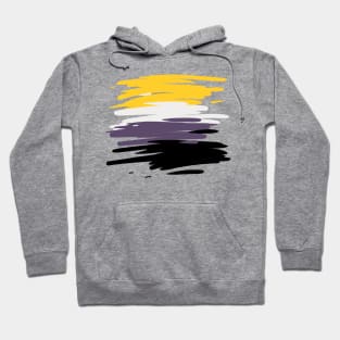 Non-Binary Scribble Flag Hoodie